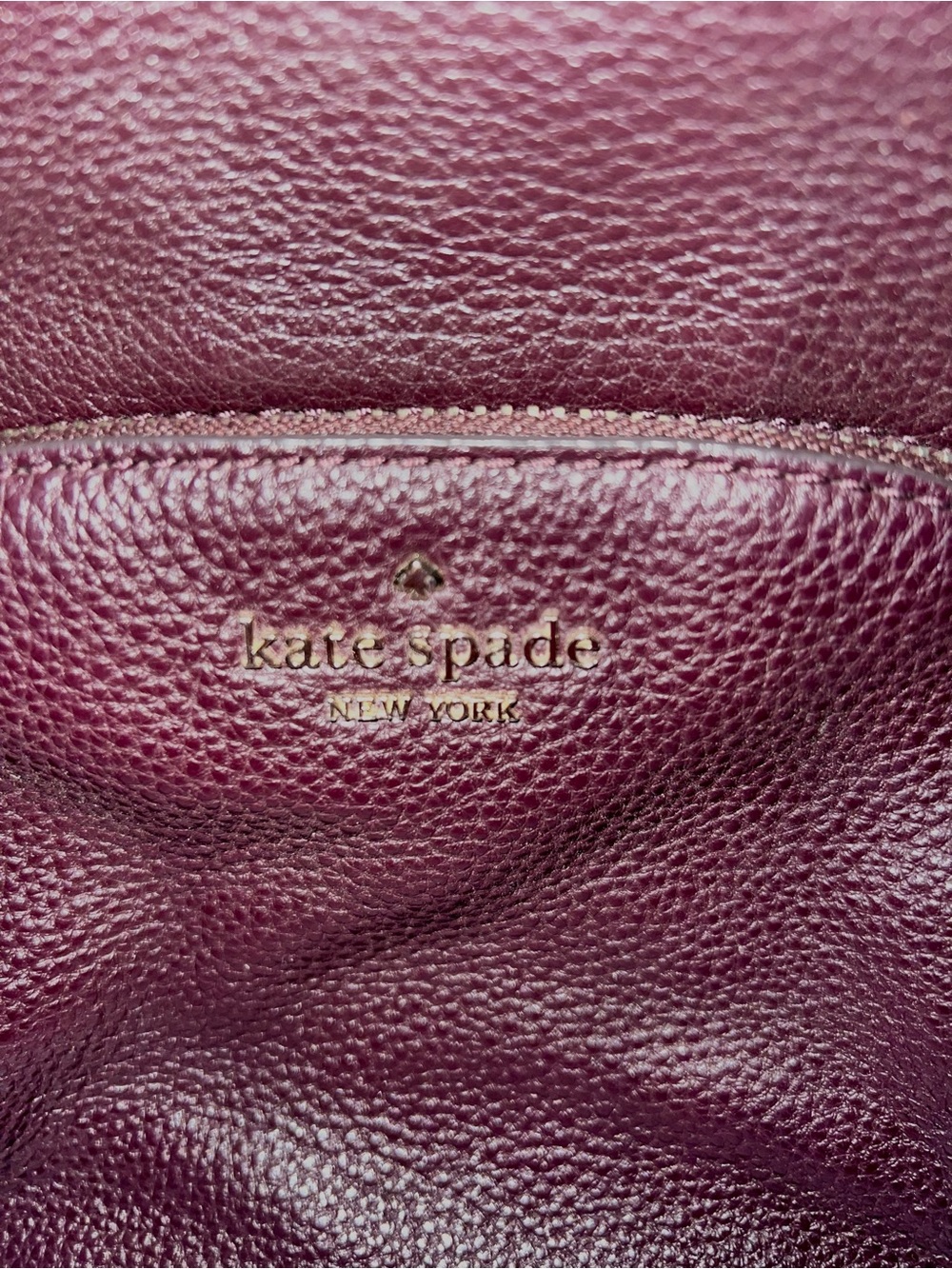 kate spade Mini Pebbled Leather Backpack in Burgundy - Picture 9 of 9